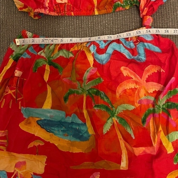 FARM Rio Ipanema One-Shoulder Cut-Out Mini Dress. - Picture 6 of 12